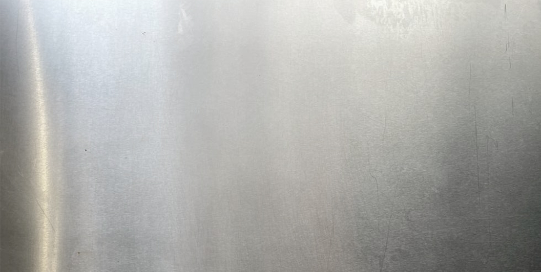 Silver metallic surface